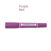 12 Renkli Poster Boyama Kalemi - Mor Kırmızı - 48 Renk - 1