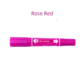 12 Renkli Poster Boyama Kalemi - Gül Kırmızı - 48 Renk - 1