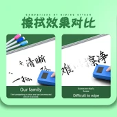 Silinebilir Çocuklar İçin Zararsız Beyaz Tahta Kalemleri - Çanta Fıçı - 24 Adet/8 Renk 3'er - 4