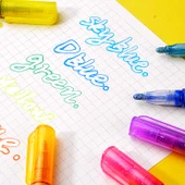 Çift Hat Kontur ve Sihirli Kalem Seti - 8 Renk Kontur Kalem + 12 Renk Sihirli Kalem - 7