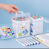 Akrilik İşaretleyici Kalem Seti - 24 Renk Profesyonel Mürekkep - 7