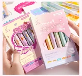 Çift Uçlu Fluoresan Marker Kalem Seti - 8 16 Renk Sevimli + Sıcak Hayat - 9