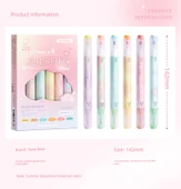 Çift Uçlu Fluoresan Marker Kalem Seti - 8 16 Renk Sevimli + Sıcak Hayat - 8