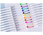 Akrilik İşaretleyici Kalem Seti - 24 Renk Profesyonel Mürekkep - 12