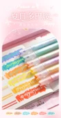 Çift Uçlu Fluoresan Marker Kalem Seti - 8 16 Renk Sevimli + Sıcak Hayat - 7