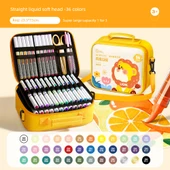 Peynir Paketi Aslan Akrilik Marker Kalem Seti - 36 Renk - Akıllı Mürekkep Kontrol - Büyük Kapasite thumbnail 1