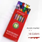 Akrilik Marker Kalem Seti - 18 Renk - 1
