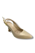 C-Shoes J800-25 Arkası Açık İnce Topuk Kadın Stiletto - 1