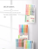 Morandi Macaron Yüksek Belirleyici ve Retro Kalemler - Macaron 6 Renk thumbnail 10