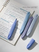 Yumuşak Uçlu Flüoresan Kalem - Pembe Serisi + Mavi Serisi 8'li - 3
