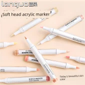 Akrilik Marker Kalemi - [Renkli Siyah Serisi 9 Renk] Yeni Renkler - 2