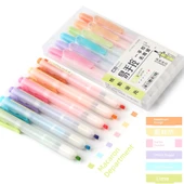 Morandi Macaron Yüksek Belirleyici ve Retro Kalemler - Macaron 6 Renk thumbnail 1