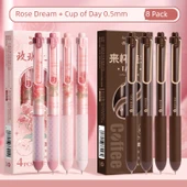 Press Jel Kalem - [Gül Rüyası + Amerikan Tarzı Kupa] 2 Kutuda 8'li Paket - 1