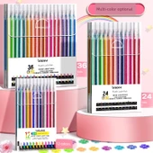 Renkli Işık Yayan Jel Kalemler - 8 Renk Hızlı Kuruyan - 3