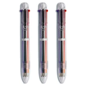 Baskı Tipi Çok Renkli Entegre 0.5mm Tükenmez Kalem - 30% Mürekkep - 6 Renk - 3 thumbnail 5