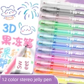 Fluoresan Kalem Seti - 8 Renk Stereo Jel Kalem + 8 Renk Kontur Kalem + 8 Renk Flash Jel Kalem thumbnail 3