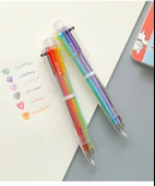 Baskı Tipi Çok Renkli Entegre 0.5mm Tükenmez Kalem - 30% Mürekkep - 6 Renk - 3 thumbnail 7