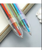 Baskı Tipi Çok Renkli Entegre 0.5mm Tükenmez Kalem - 30% Mürekkep - 6 Renk - 3 thumbnail 11