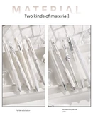 Baskı Jel Kalem 0.5mm ST Uç Hızlı Kuruyan Mürekkep - Beyaz A 5 + Beyaz B 5 + Mavi B 5 - 8