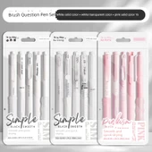 Jel Kalem Seti - Beyaz A - 0.5mm - 5 Adet + Beyaz B - 5 Adet + Pembe A - 5 Adet - 1