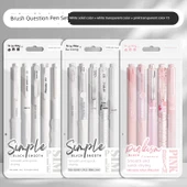 Jel Kalem Seti - Beyaz A - 0.5mm - 5 Adet + Beyaz B - 5 Adet + Pembe B - 5 Adet - 1