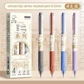 Hızla Kuruyan Jel Kalem Seti - Üniversite Serisi - 0.5mm Siyah Mürekkep - 4'lü Paket - 1