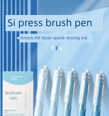 Nötr Fırça Kalemi - Arıtılmış Su Yumuşak Mavi 5 (10 Yedek) - 0.5mm - 7