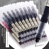 Hızlı Kuruyan 0.5mm Jel Kalem Seti - 24 Adet - Kırmızı Mat Kalem Tutucu - 2
