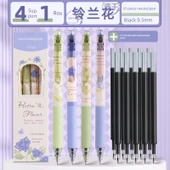 Sabah Işığı Basmalı Jel Kalem - Zambak - 4 + 10 Sabah Işığı Fit Refill - 0.5mm - 1