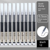 Hızlı Kuruyan Tükenmez Kalem - 12 Adet Siyah thumbnail 1