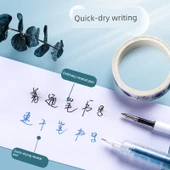Hızlı Kuruyan Kalem - Siyah Mürekkep - 0.5mm - 10 Adet - Düz Mürekkep - 4
