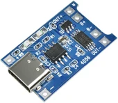 TP4056 Type-C 1S 3.7V LiPo, Li-ion Pil BMS Korumalı Şarj Devresi - 10 Adet - 7