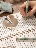 Lanting Koleksiyonu + Beyaz Sis Gülü 0.5mm Siyah Mürekkep Jel Kalem Seti - Değer Paketi/2 Kutuda 8 Kalem - 5