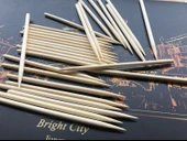 Bambu Kağıt Kazıma Kalemi - 14cm - Çocuklar için - 10