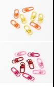 Metal Lobster Klipsi Dönme Lanyard Anahtarlık Aksesuar - Gül Kırmızı - 11