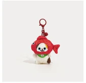 Şanslı Koi Kedi Peluş Bebek Kolye - Küçük Siyah Kedi - 8