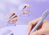 Hızla Kuruyan 0.5mm Jel Tükenmez Kalem Seti - 5 Süt Beyaz (10 Yedekle) - 10