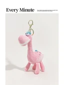 Dinozor Peluş Anahtarlık - Açık Mavi - Daha Az Akıllı Dinozorlar - 3