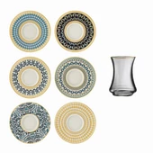 Sandro Moreno 1453 Şangay Gold 12 Parça 6 Kişilik Çay Seti 110 Ml Ar210363 - 2