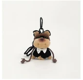 Sevimli Kravat Arı Yavru Peluş Çanta Süs Anahtarlık - Turuncu Şapka thumbnail 8