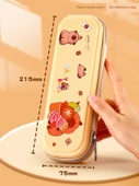 Küçükler İçin Kalem Kutusu - Kahverengi Kappi Bala - 10 Yumuşak Kalem Seti + 10 Kurşun Kalem - 6