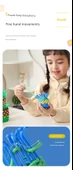 Kız Çocukları için Yapı Blokları Bulmaca Oyunu - 10 Çiçek Sepeti + 40 İp [Çanta] - 10