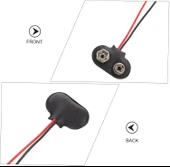 9V Pil Yuvası Yatağı Başlığı 9V Batarya Bağlantı T-Tipi Konnektör Klips - 10 Adet thumbnail 3