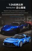 Maserati GT2 Yapı Blokları Spor Araba - 240 Parça - Mavi - 10