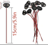 9V Pil Yuvası Yatağı Başlığı 9V Batarya Bağlantı T-Tipi Konnektör Klips - 50 Adet thumbnail 6