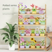 DIY Yapı Blokları Çiçek Buketi Kiti - Hortensiya - 2
