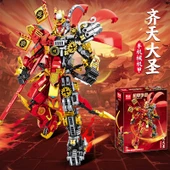 Efsanevi Yarı Mekanik Mecha-Guan Yu Yapı Bloğu Modeli - 664 Parça - 5