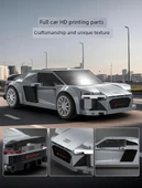 1:24 Audi R8 Yapı Blokları Spor Araba Modeli - 199 Parça - Eğitici Oyuncak - 12