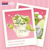 Çiçek Yapı Blokları DIY Oyuncak Seti - Chuyi - 3