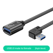 USB 3.0 Uzatma Kablosu - 5m - Sağ Eğilimli Hızlı Veri Aktarımı - 1
